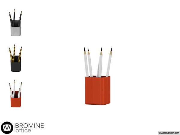 Sims 4 — Bromine Pen Holder by wondymoon — - Bromine Office - Pen Holder - Wondymoon|TSR - Creations'2018