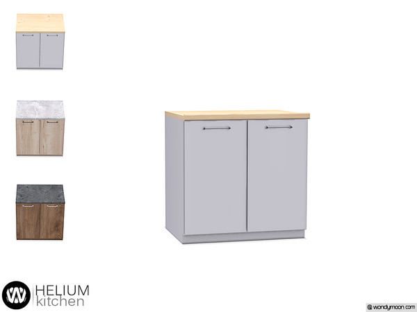 Sims 4 — Helium Counter I by wondymoon — - Helium Kitchen - Counter I - Wondymoon|TSR - Creations'2019