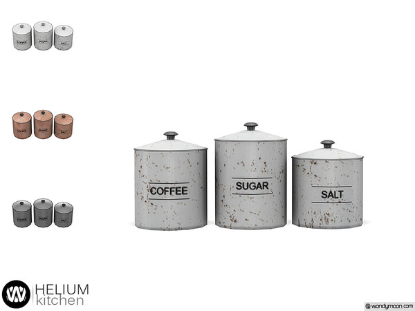 Sims 4 — Helium Canisters by wondymoon — - Helium Kitchen - Canisters - Wondymoon|TSR - Creations'2019