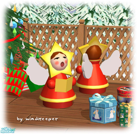 Sims 2 — Xmas Starlet large 1 by Windkeeper — Linked to Xmas Starlet - main mesh from this set for colors and requires