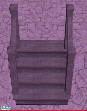 Sims 2 — Purple Modular Stairs by RhondaBlonda — Please read the installation instructions for proper installation.