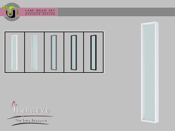 Sims 4 — Lyne Build Set - Window - 1x1 Right by NynaeveDesign — Lyne Build Set - Window - 1x1 Right Located in Build -