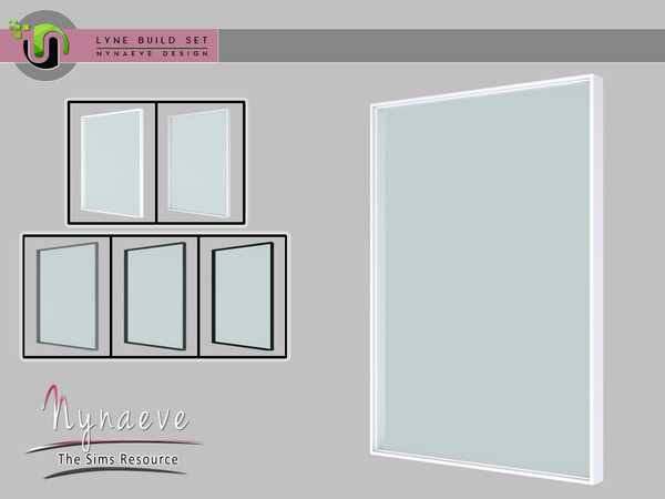 Sims 4 — Lyne Build Set - Window - 2x1 Picture by NynaeveDesign — Lyne Build Set - Window - 2x1 Picture Located in Build