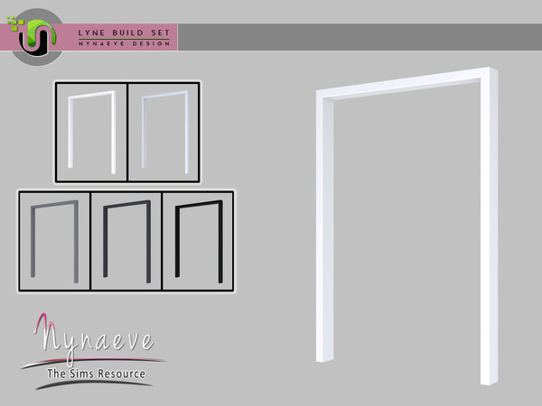 Sims 4 — Lyne Build Set - Arch 2x1 by NynaeveDesign — Lyne Build Set - Arch 2x1 Located in Build - Doors Price: 229