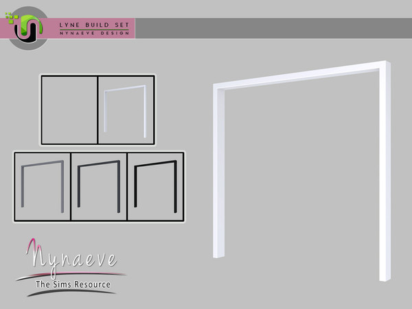 Sims 4 — Lyne Build Set - Arch 3x1 by NynaeveDesign — Lyne Build Set - Arch 3x1 Located in Build - Doors Price: 229
