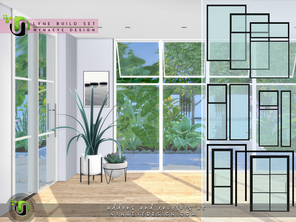 Sims 4 — Lyne Build Set I - Short Walls by NynaeveDesign — Whether you're renovating your sim's existing home or