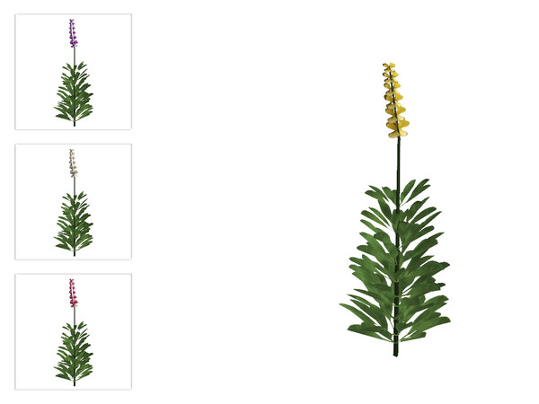 Sims 4 — Coastal Lupine 4 by sim_man123 — A coastal lupine plant, as part of my Coastal Beach Plants set.