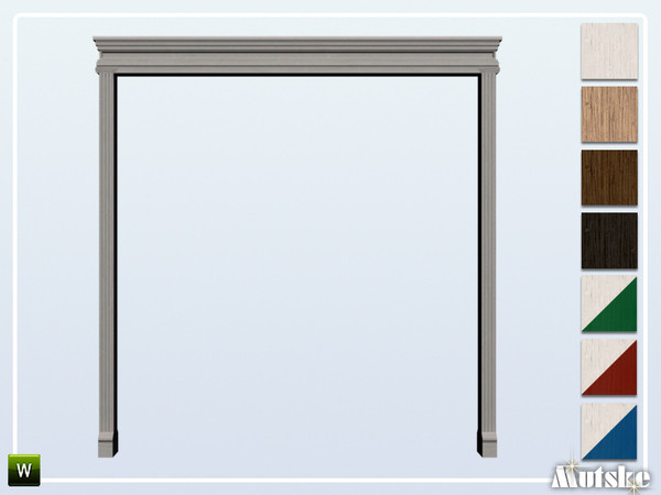 Sims 4 — Caesar Mid Wall Arch 4x1 by Mutske — This arch is part of the Caesar Constructionset. Made by Mutske@TSR. 