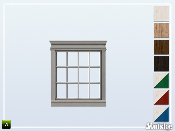 Sims 4 — Caesar Window Middle 2x1 by Mutske — This window is part of the Caesar Constructionset. Made by Mutske@TSR. 