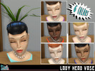 Sims 4 — Lady Head Vase 2.0 by Shannanigan — A very popular piece of 1950's Pottery. Comes in 6 colors to compliment your