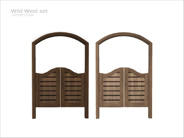 Sims 4 — [WildWest] - Saloon door by Severinka_ — Saloon door From the set 'WildWest' Build / Buy category: Buildmode /