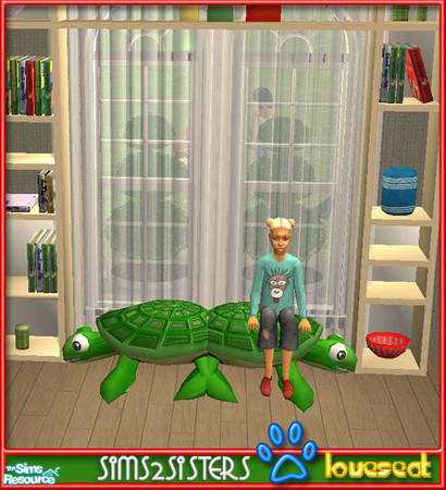 Sims 2 — S2S Turtle Childroom - Loveseat - Mesh by sims2sisters — 