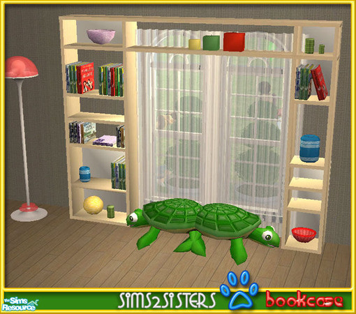 Sims 2 — S2S Turtle Childroom - Bookcase - Mesh by sims2sisters — 