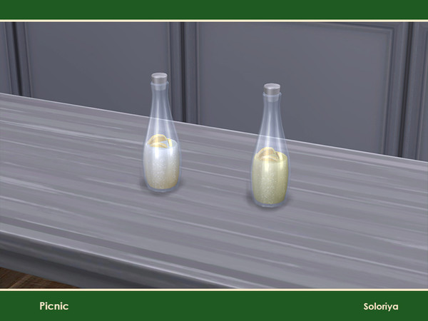 Sims 4 — Picnic. Lemonade by soloriya — Lemonade with some lemons. Part of Picnic set. 2 color variations. Category: