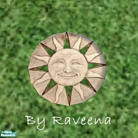 Sims 2 — Stepping Stone - Sun 2 by Raveena — Part of the Garden Stepping Stone 2 set. Find it in Build Mode. You will