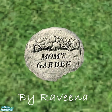 Sims 2 — Stepping Stone - Mom's Garden by Raveena — Part of the Garden Stepping Stone 2 set. Find it in Build Mode. You