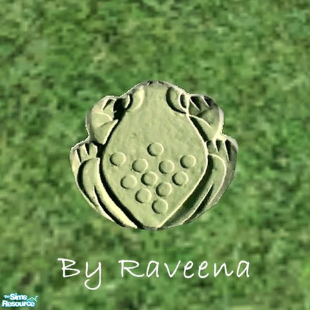 Sims 2 — Stepping Stone - Frog by Raveena — Part of the Garden Stepping Stone 2 set. Find it in Build Mode. You will need