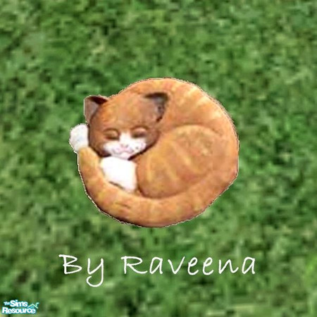 Sims 2 — Stepping Stone - Cat by Raveena — Part of the Garden Stepping Stone 2 set. Find it in Build Mode. You will need