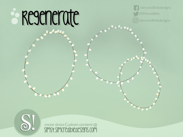 Sims 4 — Regenerate Wall lamp  by SIMcredible! — Designed to be used around the mirror. by SIMcredibledesigns.com