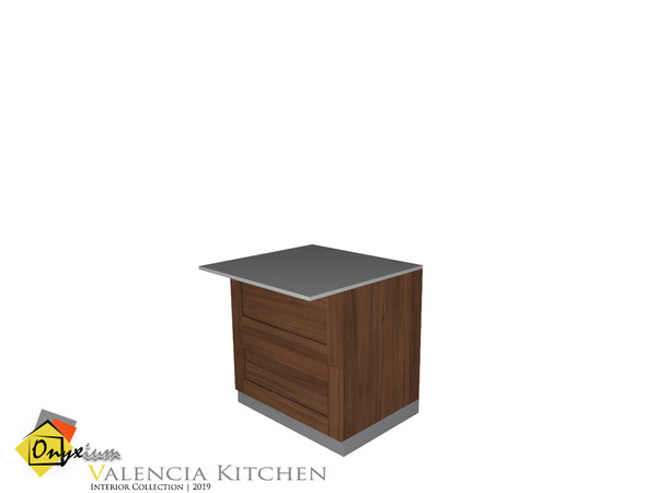 Sims 4 — Valencia Counter Island by Onyxium — Onyxium@TSR Design Workshop Kitchen Collection | Belong 2019 Year