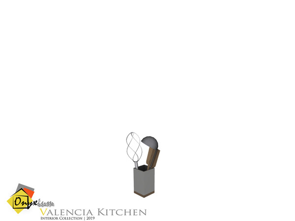 Sims 4 — Valencia Utensil Holder by Onyxium — Onyxium@TSR Design Workshop Kitchen Collection | Belong 2019 Year