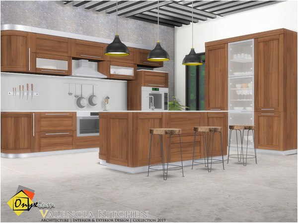 Sims 4 — Valencia Kitchen by Onyxium — Onyxium@TSR Design Workshop Kitchen Collection | Belong 2019 Year Set Content: -