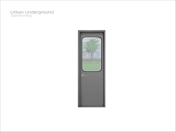Sims 4 — [Urban Underground] - single door by Severinka_ — Single door From the set 'Urban Underground' Build / Buy