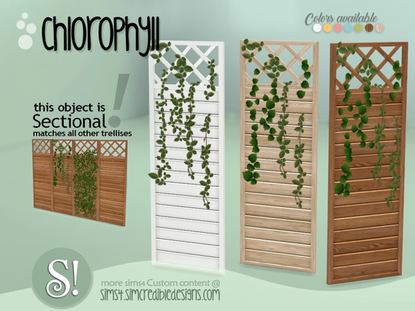 Sims 4 — Chlorophyll separator trellis - Leaves version by SIMcredible! — by SIMcredibledesigns.com available at TSR 7