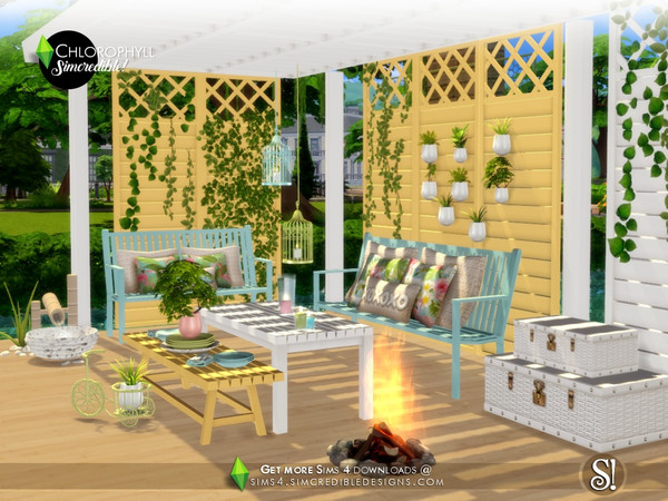 Sims 4 — Chlorophyll  [web transfer] by SIMcredible! — Bringing for your sims a colorful outdoor for a nice joyful time
