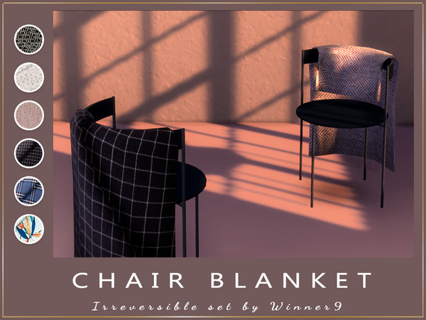 Sims 4 — Blanket for chair by Winner9 — This is decorative blanket for chair from my set Irreversible, you can find it