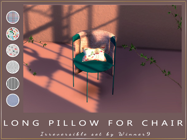 Sims 4 — Long pillow for chair by Winner9 — This is decorative long pillow for chair from my set Irreversible, you can