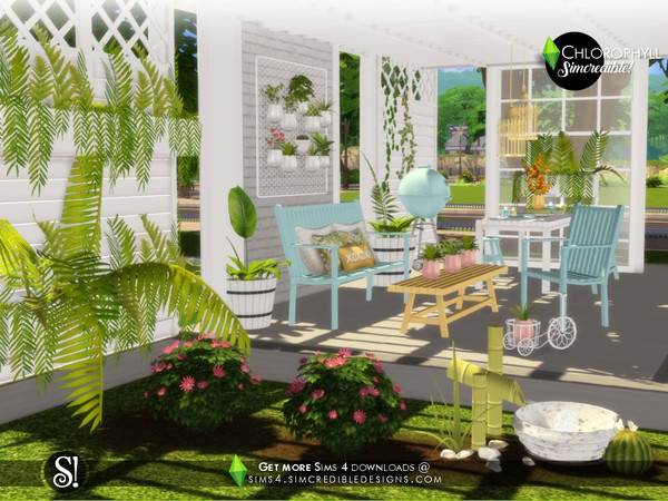 Sims 4 — Chlorophyll - Plants [web transfer] by SIMcredible! — There's no beauty outdoors without plants. Bringing small