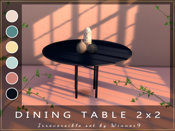 Sims 4 — Dining table 2x2 by Winner9 — This is dining table 2x2 from my set Irreversible, you can find it easy in your