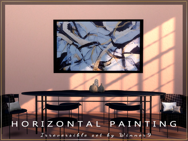 Sims 4 — Horizontal painting by Winner9 — This is horizontal painting from my set Irreversible, you can find it easy in