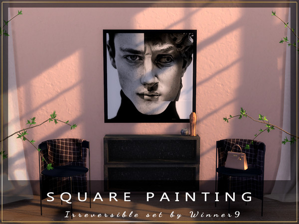 Sims 4 — Square painting by Winner9 — This is square painting from my set Irreversible, you can find it easy in your game