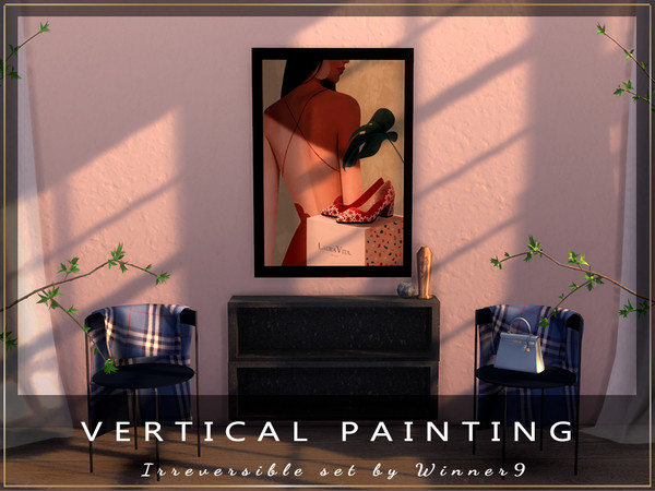 Sims 4 — Vertical painting by Winner9 — This is vertical painting from my set Irreversible, you can find it easy in your