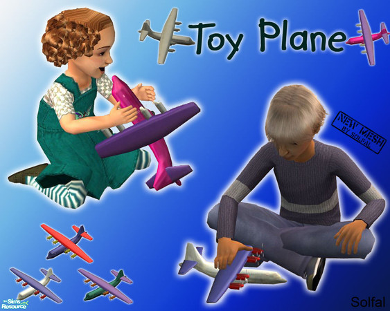 Sims 2 — Toy Plane by solfal — A playable toy plane you can get from the buy catalogue