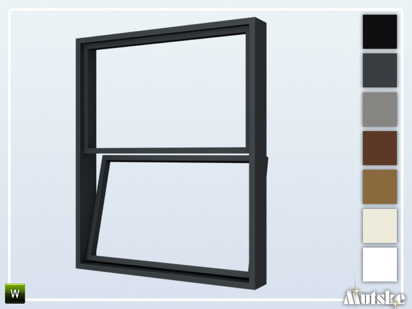 Sims 4 — New York Window Counter Open 2x1 by Mutske — This window is part of the New York Constructionset. Made by