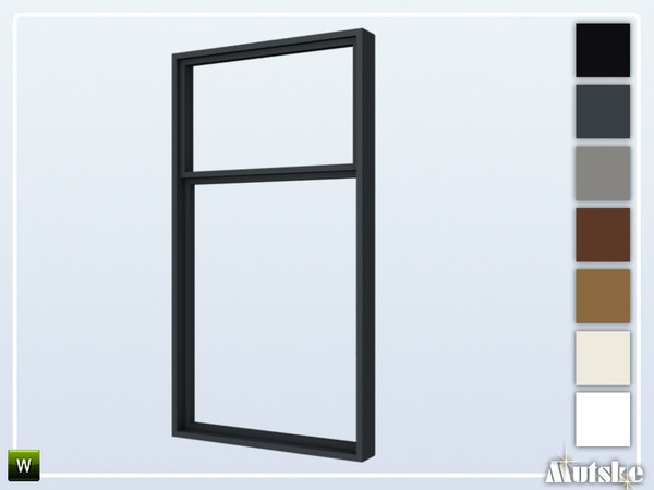 Sims 4 — New York Window Tall 2x1 by Mutske — This window is part of the New York Constructionset. Made by Mutske@TSR. 