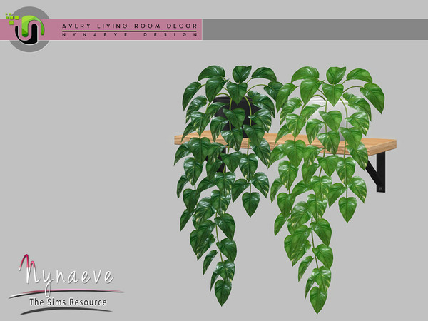 Sims 4 — Avery Pothos Plant by NynaeveDesign — Avery Living Room - Pothos Plant Located in: Decor - Plants Price: 48