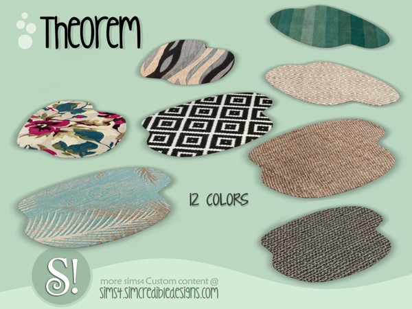 Sims 4 — Theorem Hallway - Mat by SIMcredible! — by SIMcredibledesigns.com available at TSR 12 colors variations