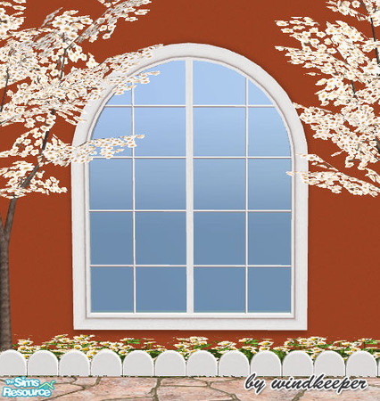 Sims 2 — Waterfront 2-tile window 2 by Windkeeper — Uses all the colors of Waterfront window (see link below) and