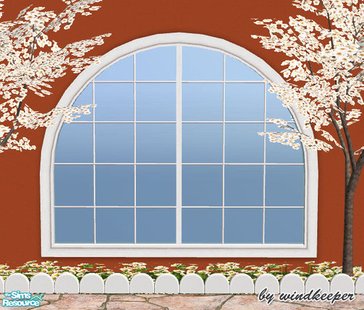Sims 2 — Waterfront 3-tile window diag by Windkeeper — Diagonal version of Waterfront 3-tile window. Requires that file