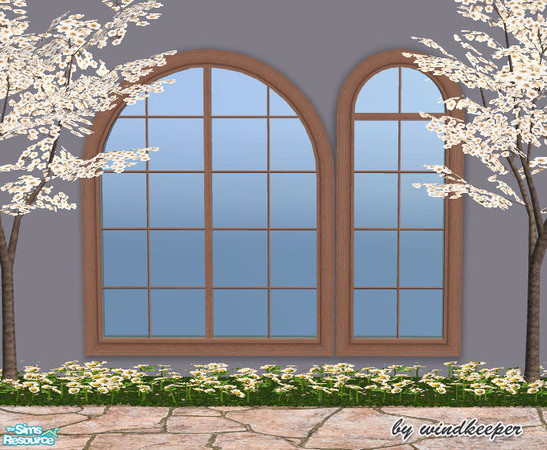 Sims 2 — Waterfront window - coffee by Windkeeper — Frame recolor for Waterfront window. Will work for all the windows