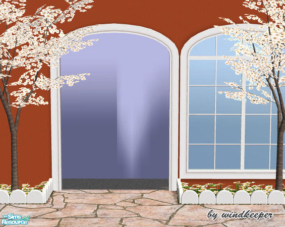 Sims 2 — Waterfront double arch 2 diag by Windkeeper — Diagonal version of Waterfront double arch 2. Requires that file