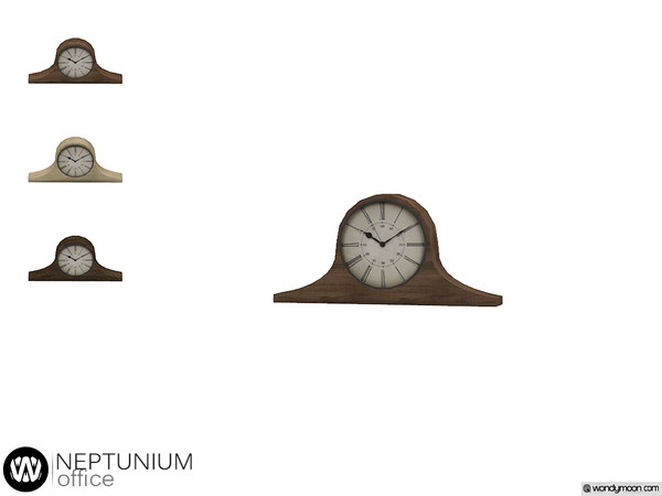 Sims 4 — Neptunium Clock by wondymoon — - Neptunium Office - Clock - Wondymoon|TSR - Creations'2019