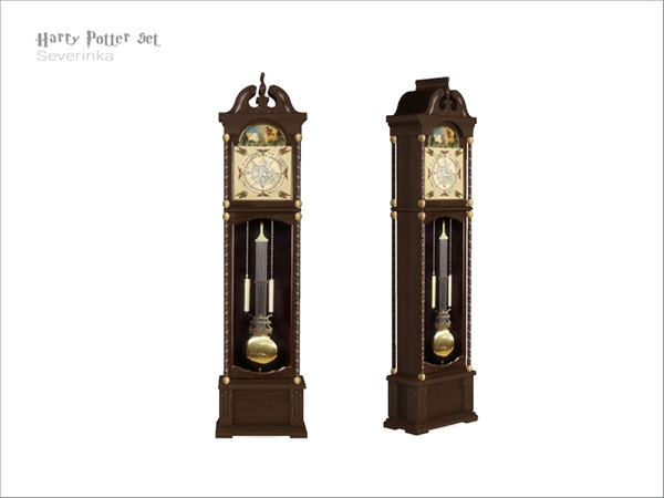 Sims 4 — [HarryPotter] - Weasley floor clock by Severinka_ — Weasley Family Grandfather Clock From the set 'HarryPotter'