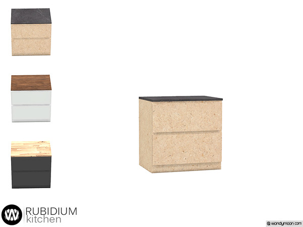 Sims 4 — Rubidium Counter I by wondymoon — - Rubidium Kitchen - Counter I - Wondymoon|TSR - Creations'2019