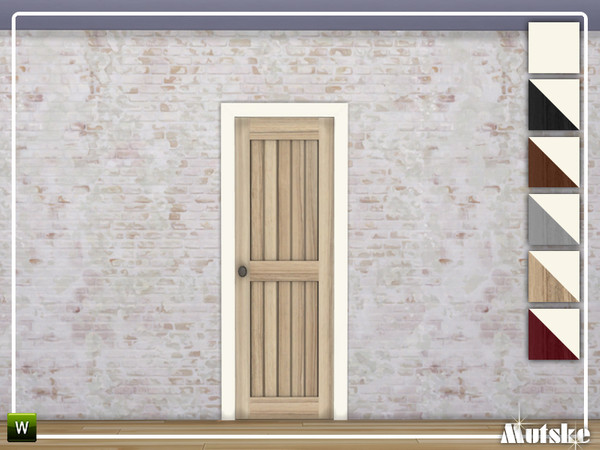 Sims 4 — Linton Door Privat Single 2x1 by Mutske — This door is part of the Linton Constructionset. Made by Mutske@TSR. 