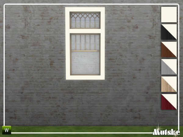 Sims 4 — Linton Window Counter Single 2x1 by Mutske — This window is part of the Linton Constructionset. Made by
